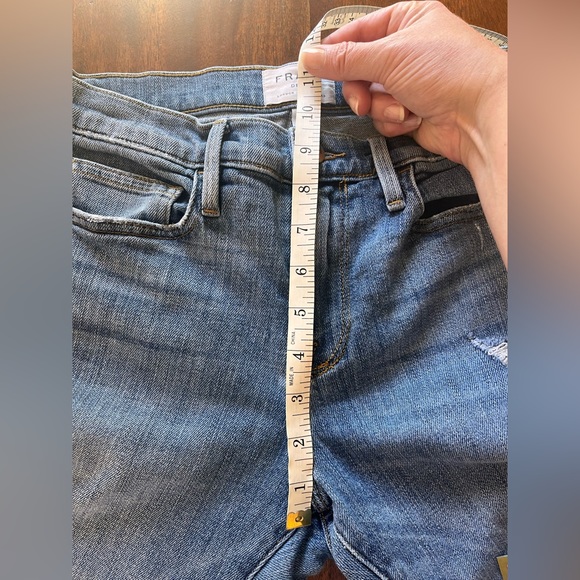 FRAME Le Boy Gusset Fray Jeans Beaudry Wash 27 - Picture 5 of 10